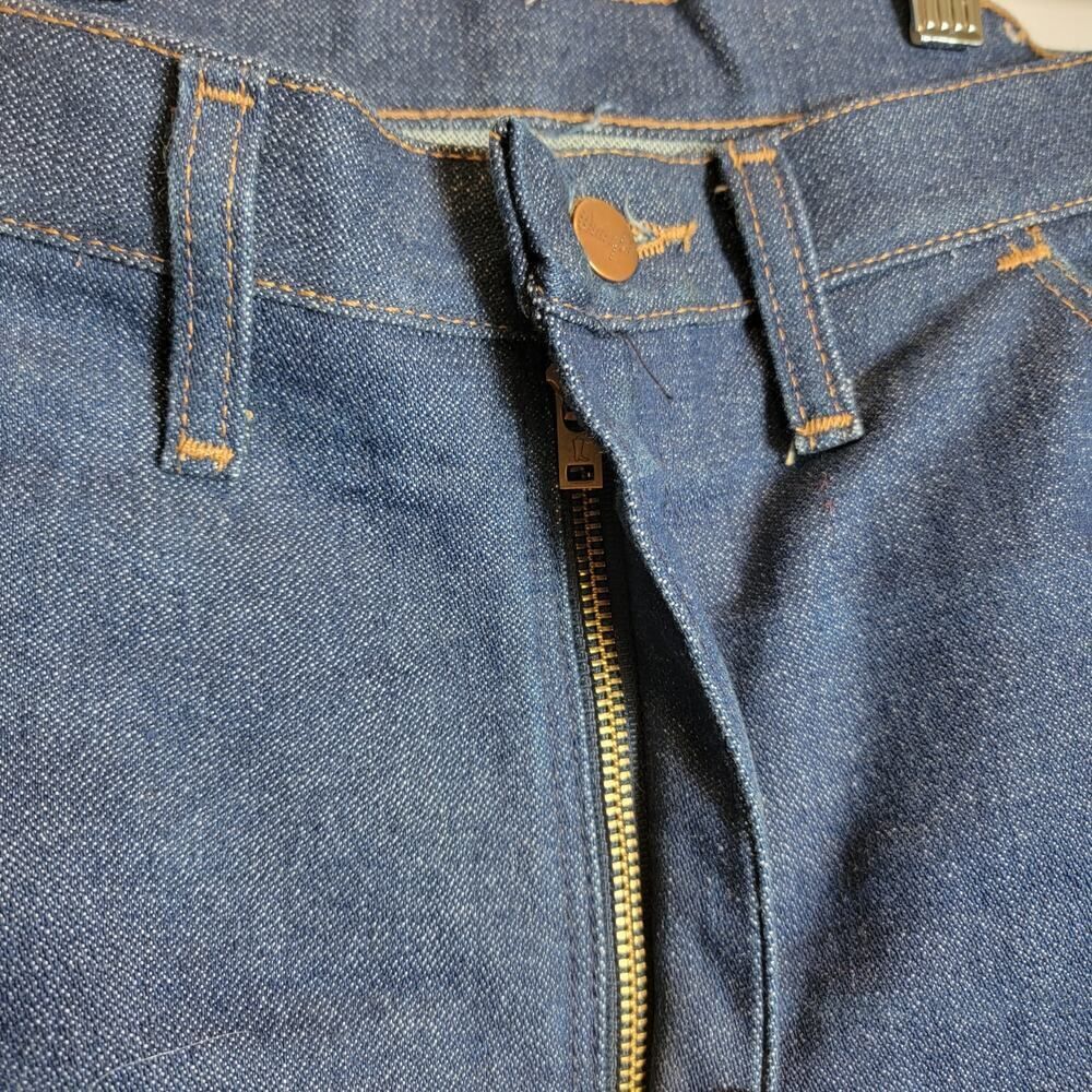 Wrangler Bootcut Jeans Blue Size 38 VTG 70S Vintage - Picture 9 of 10